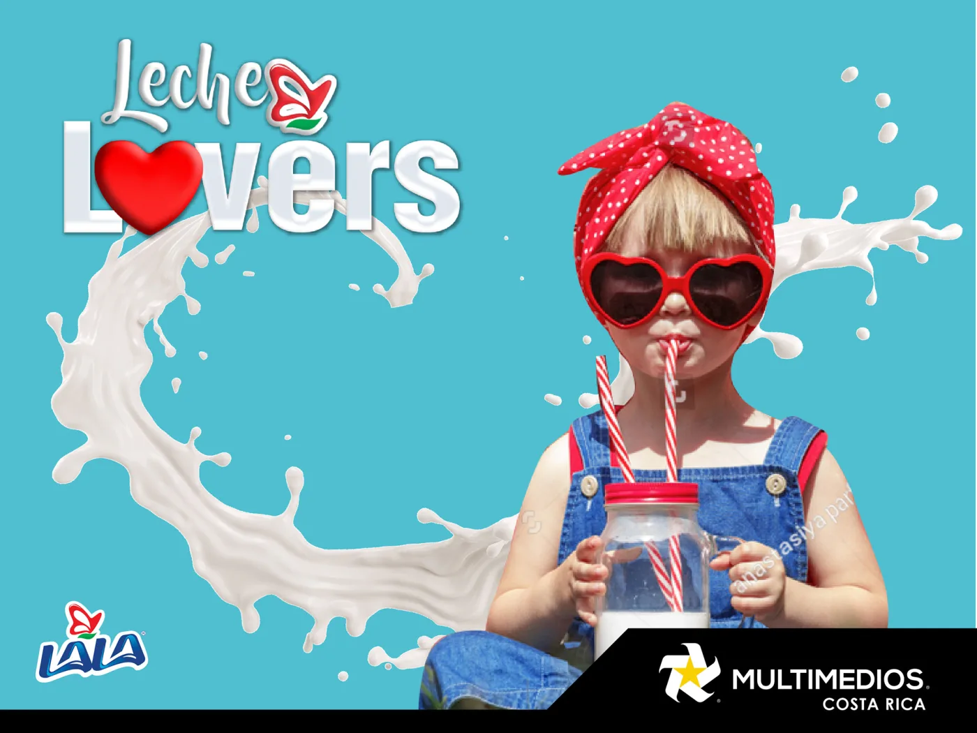 Leche Lovers campaign key visual for Lala
